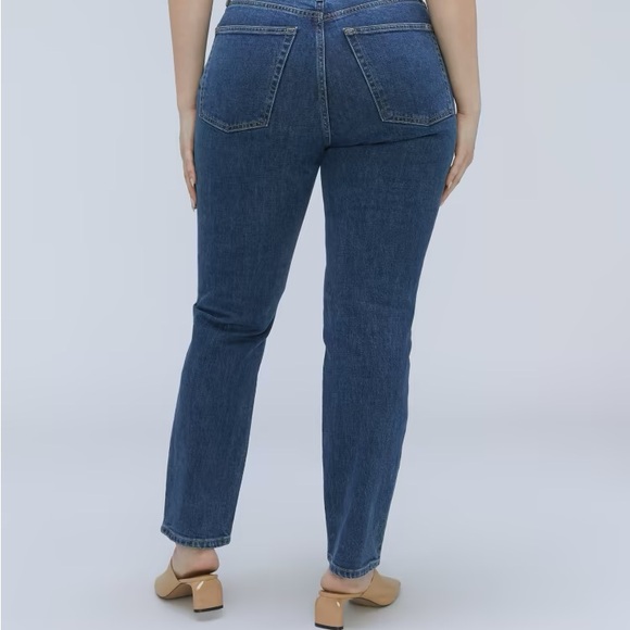 NWT Everlane Original Curvy Cheeky Jean/Cheeky Hourglass Jean in Washed Midnight - Picture 4 of 7
